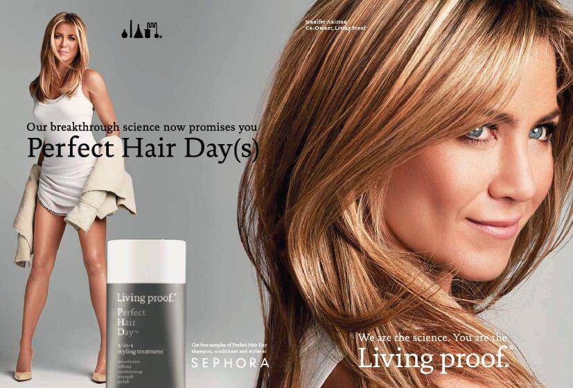 Jennifer Aniston Sephora advertisement