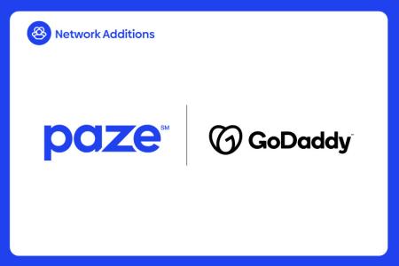 a info with both Paze and GoDaddy's logos