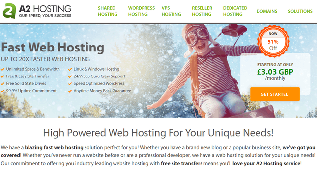 GoDaddy alternatives A2 Hosting