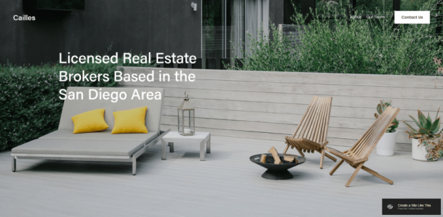 best squarespace template for real estate cailles