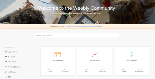 Evaluacion de Weebly - Foro de la Comunidad