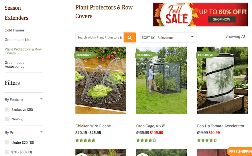 Gardener's Supply website screenshot