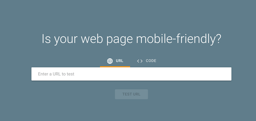 Google Mobile Friendly Test screenshot