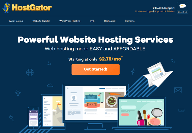 GoDaddy alternatives HostGator