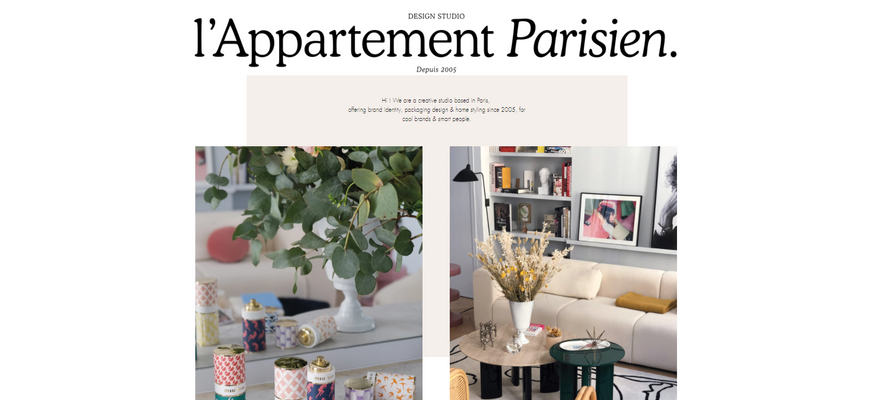 L'Appartement Homepage