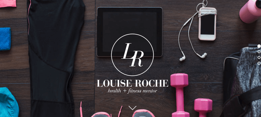 Louise Roche homepage screenshot