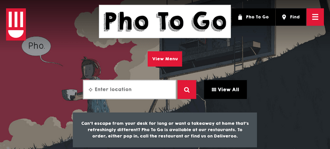 restaurant website and third party app ordering system pho to go example