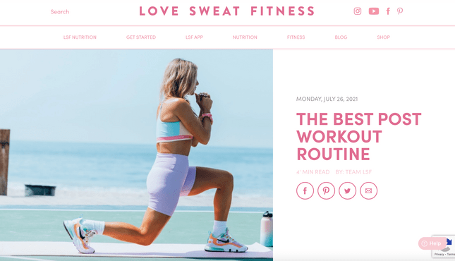 Love Sweat Fitness Blog