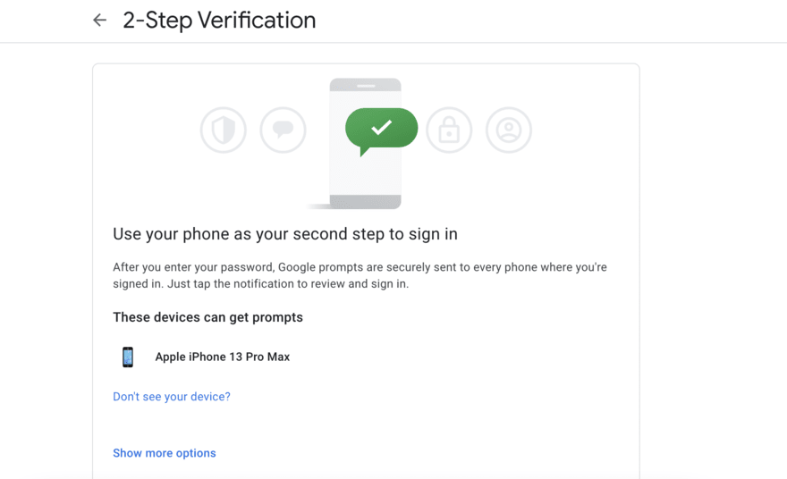 Google two factor authentication