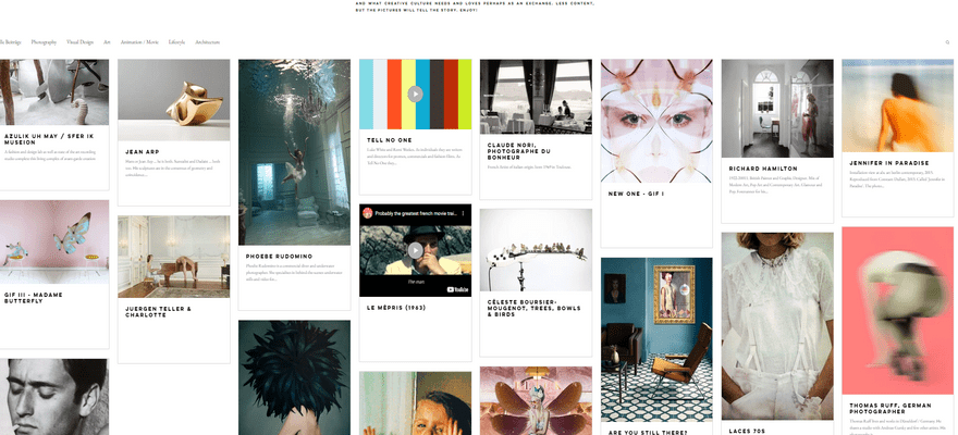The blog helps visitors stay up-to-date with the studios current work