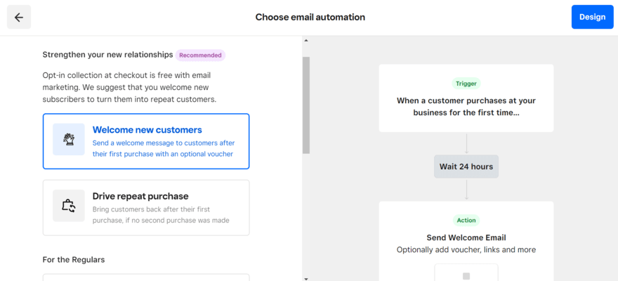 Setting up an email marketing campaign on Square Online