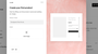 Squarespace's 'Add Products' page. It's split in half, one white side with black text and boxes for users to input details, and the other half pink with a preview of what the product will look like on the page.