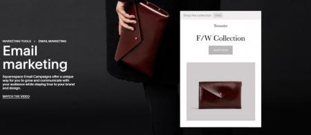 squarespace email marketing online clothing stores