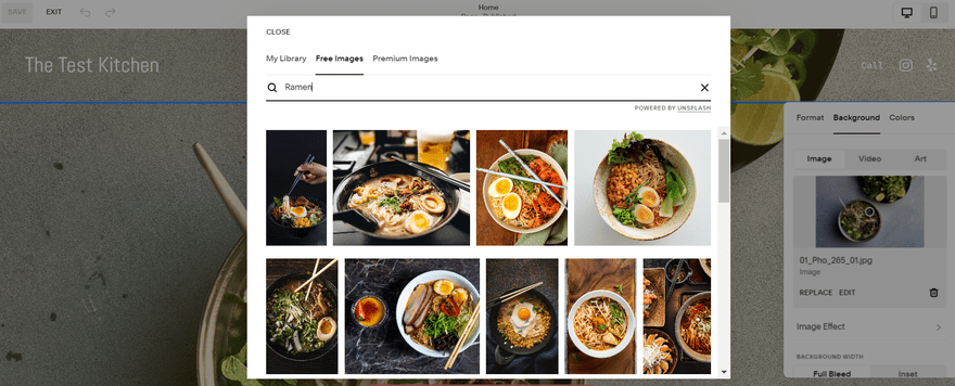 A selection of images of bowls of ramen