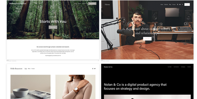 Squarespace Template Gallery