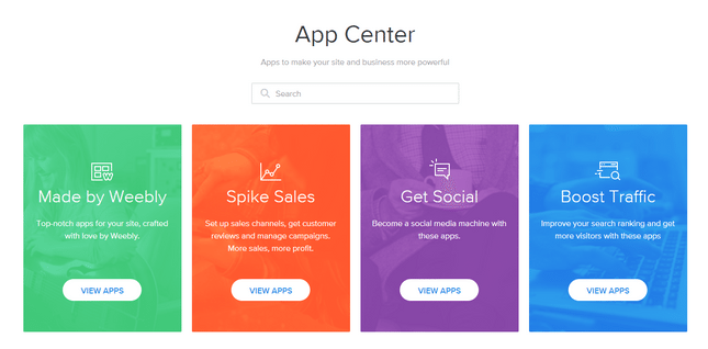 weebly app center