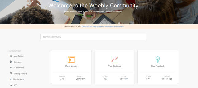 Weebly-Community-Forum