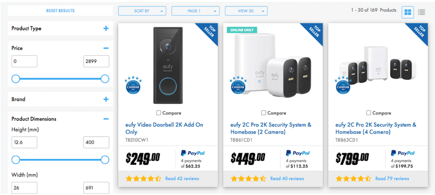 Wireless security cameras for sale with prices